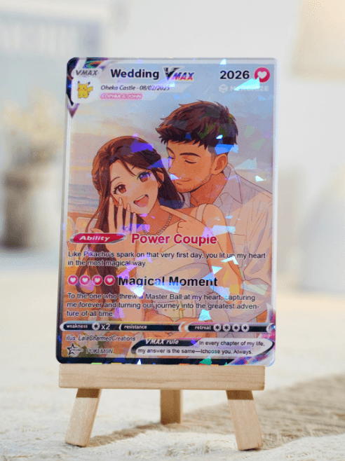 Holographic card close-up detail